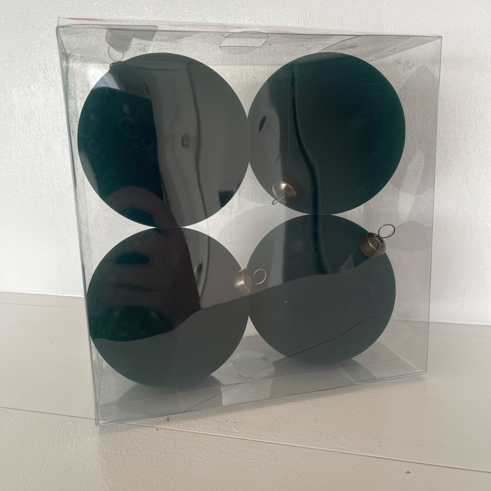 Ashland Dark Green Holiday Ornaments